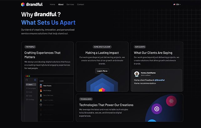 An image of the Brandful.io project.